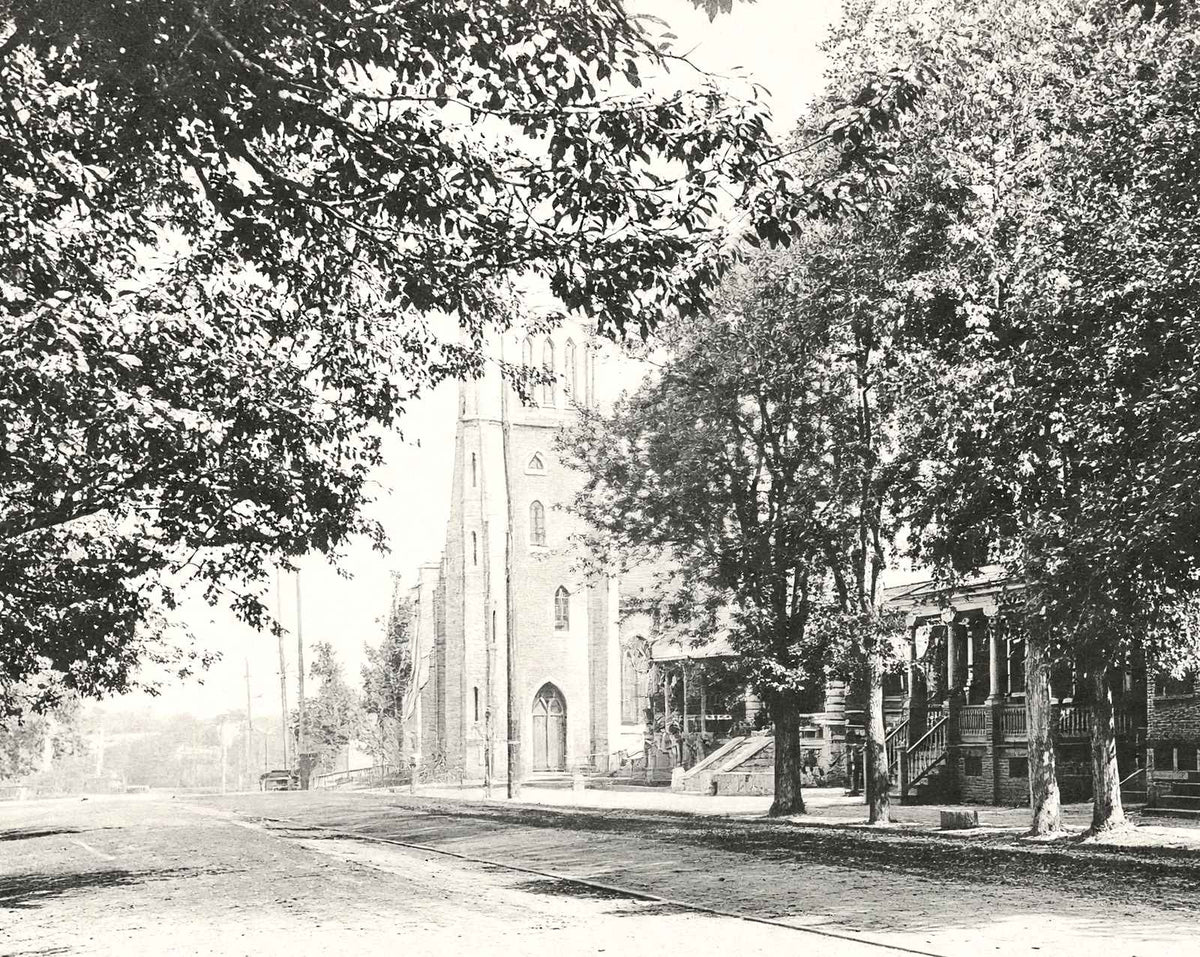 North Hanover Street, Pottstown, PA in 1904 vintage photo print