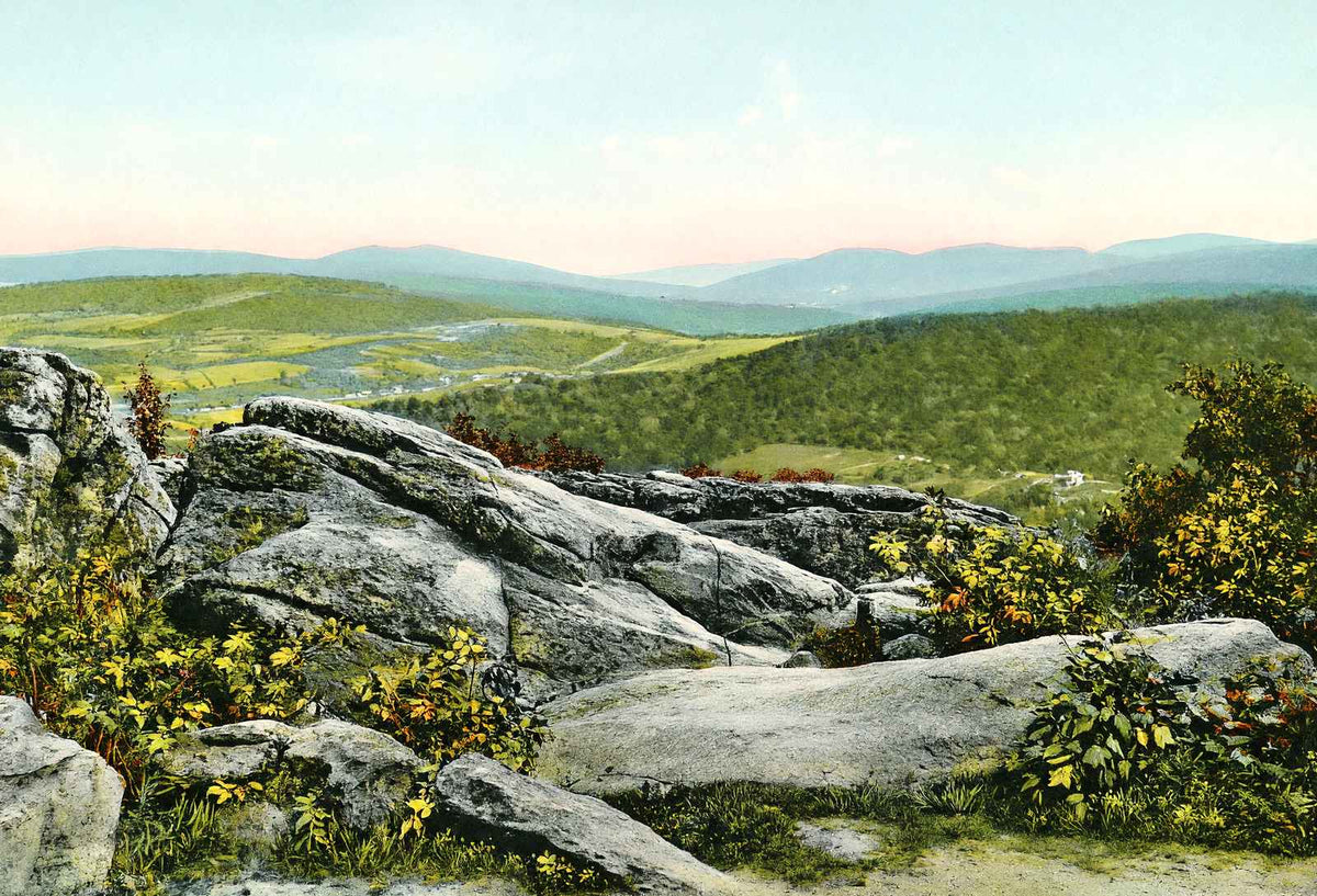 Ragged Edge Near Pen Mar, PA in 1908 vintage print
