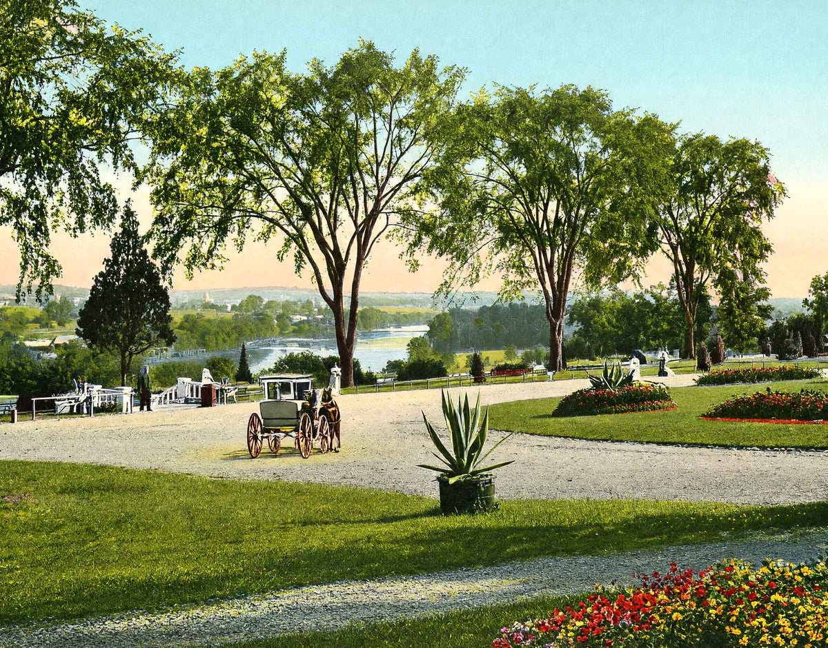 Esplanade at East Side Park, Paterson, NJ vintage print
