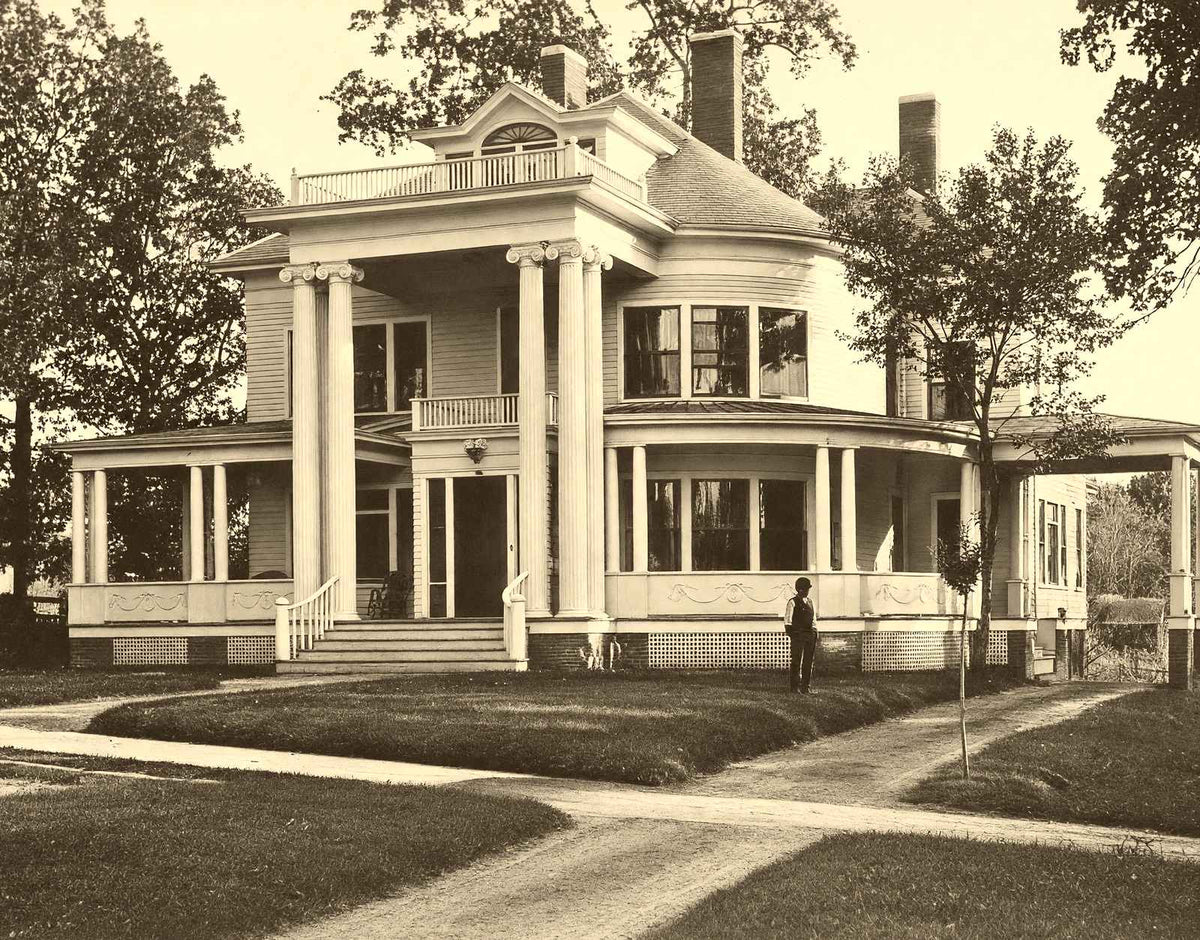 Colonial Home, West Market St, Greensboro NC photo print
