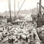 Laying Foundation of Big Dam at Whitney NC vintage photo print