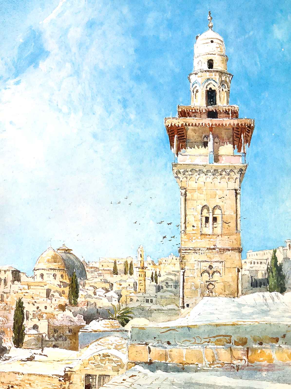 Temple Area, Jerusalem art print