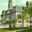 Rock County Court House, Janesville, WI 1907 vintage print