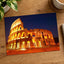 Roman Colosseum Glowing Warm Photo Print Wall Decor