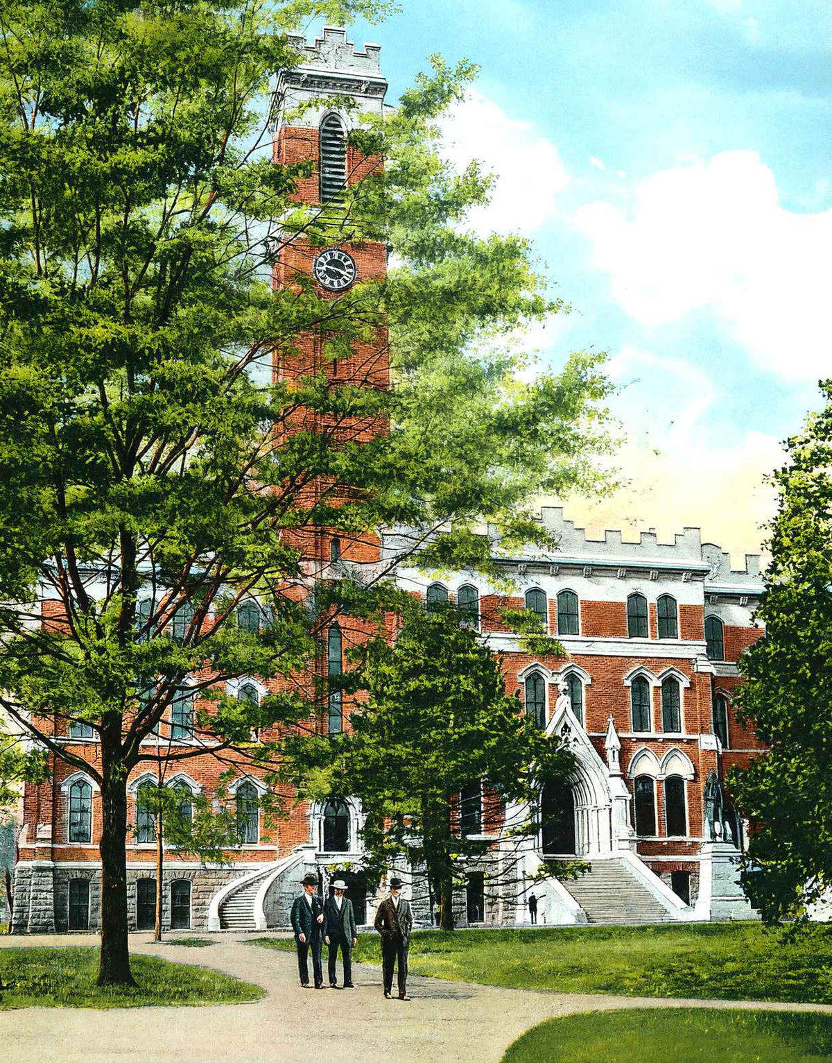 College Hall, Vanderbilt Univ, Nashville, TN vintage print