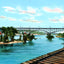Tennessee River & Bridge, Knoxville, TN 1907 vintage print