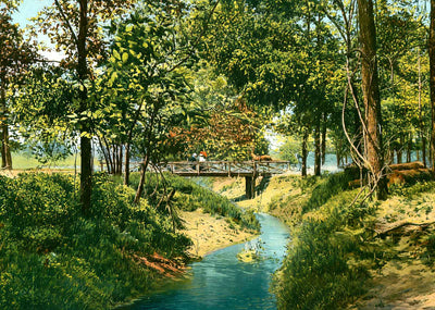 Overton Park, Memphis, TN in 1905 vintage print