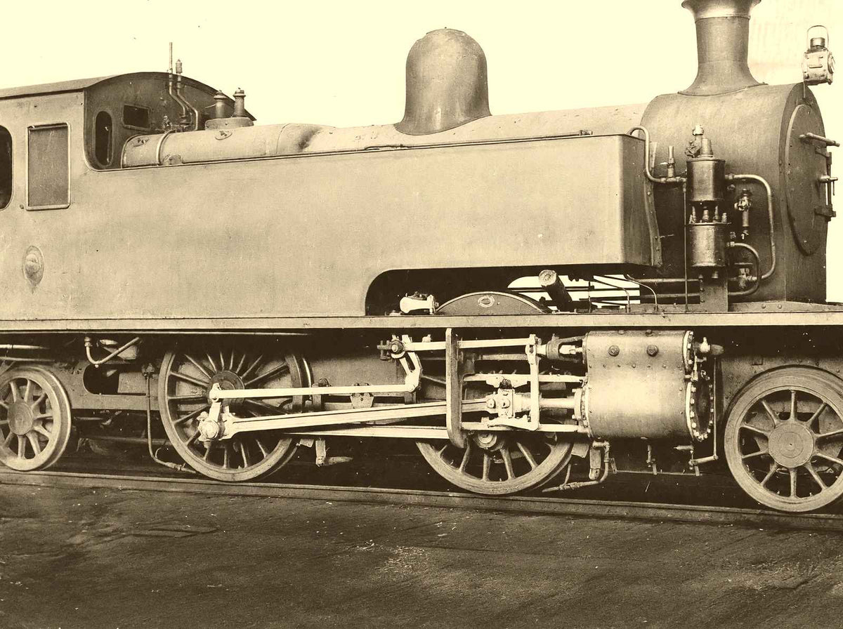 Shanghai-Nanking Tank Engine, China in 1943 vintage photo print