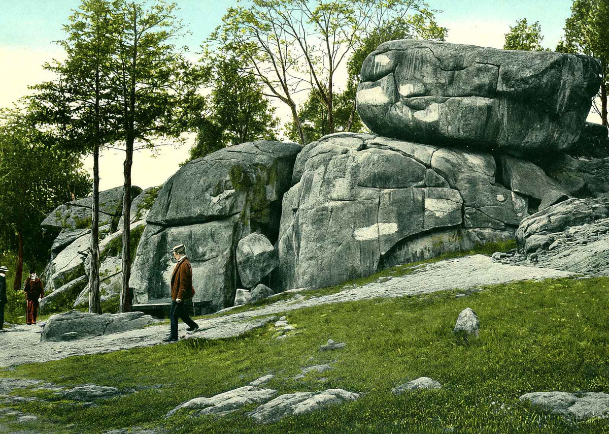 Devils Den, Gettysburg PA in 1906 vintage print