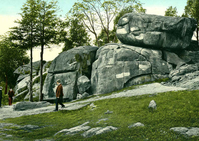 Devils Den, Gettysburg PA in 1906 vintage print
