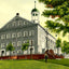 Moravian Church, Bethlehem PA in 1912 vintage print