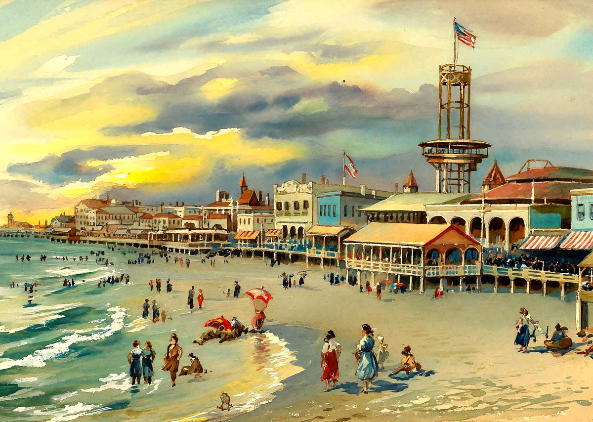 Revolving Observation Tower, Atlantic City art print