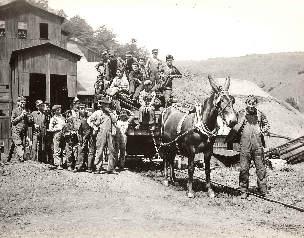 Noon Hour, Potts Colliery, Ashland, PA 1906 photo print