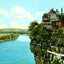 Bluff View from Tennessee River Bridge, TN vintage print