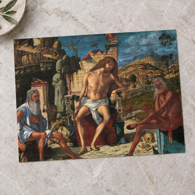The Meditation on the Passion art print by Vittore Carpaccio (1485)