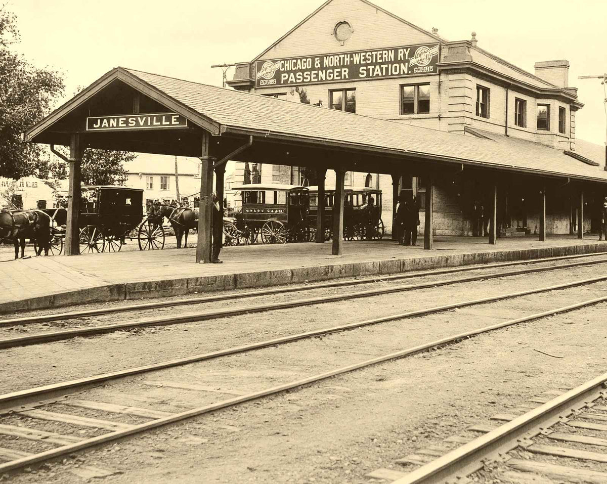 Historic Passenger Depot, Janesville WI 1905 restored photo print