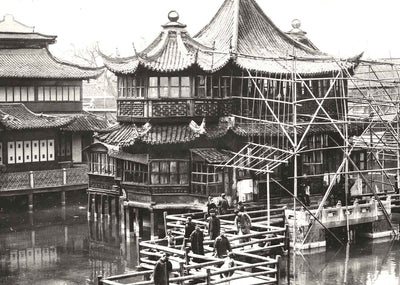 Willow Pattern Tea House, Shanghai, China restored photo print