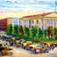 Market Day at Court Square, Nashville, TN art print