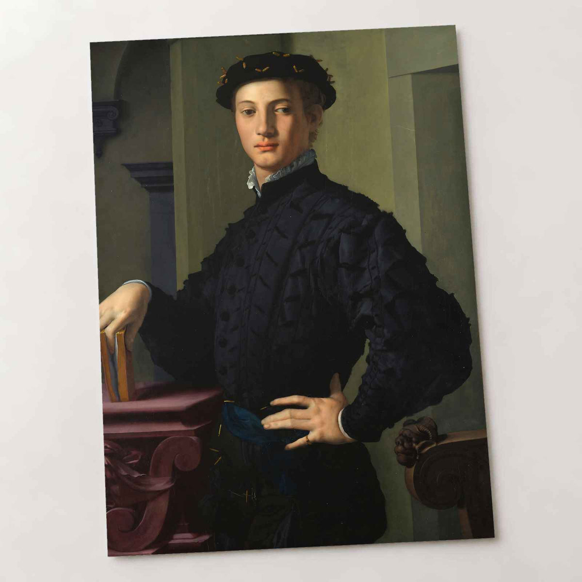 Portrait of a Young Man art print by Bronzino (Agnolo di Cosimo di Mariano) (1530)