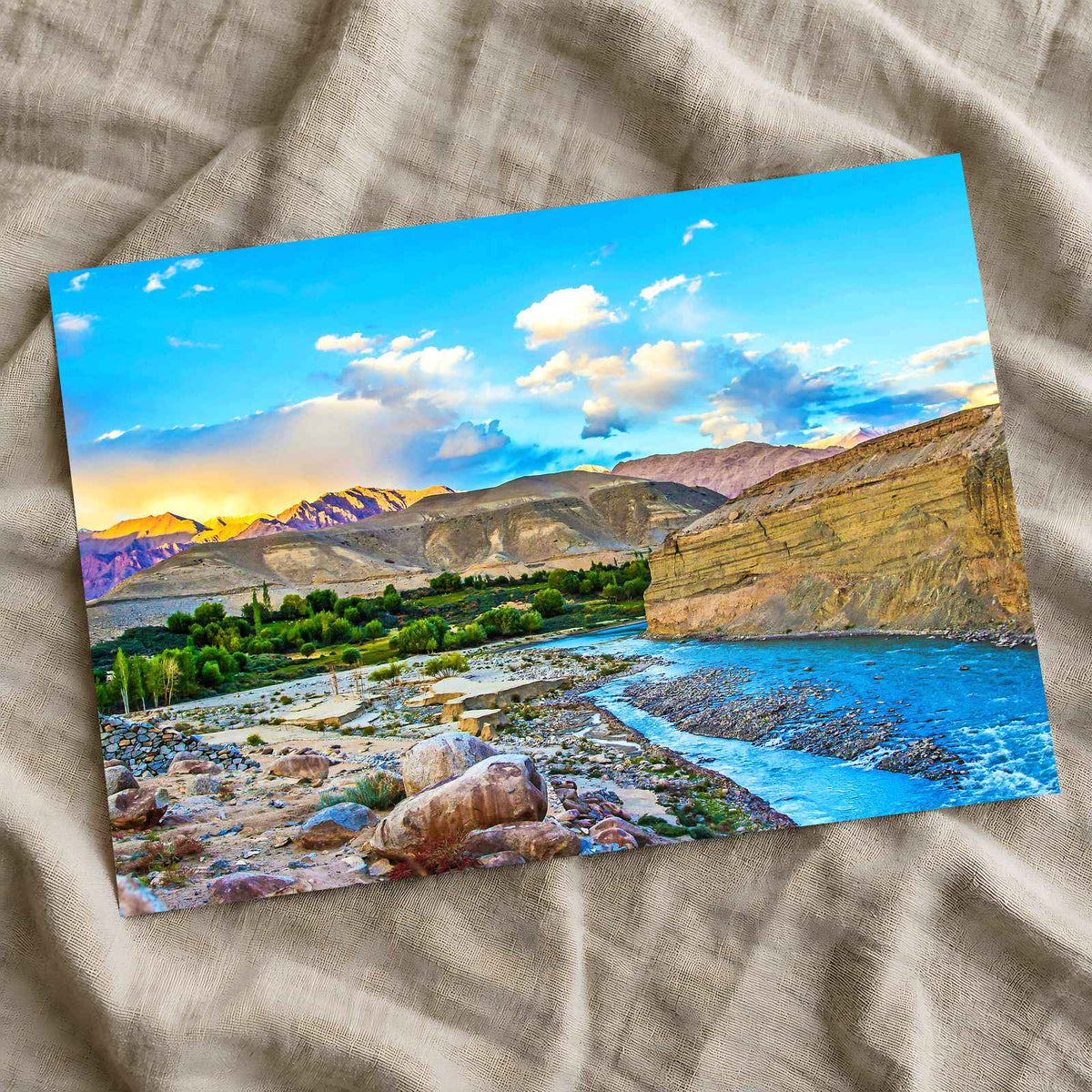 Indus River in Leh Valley, China Photo Print Wall Decor