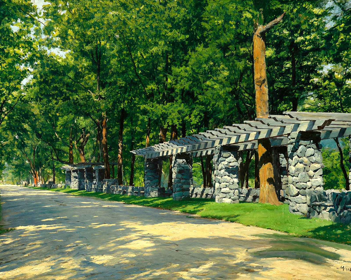 Lovers Lane at Duke's Farm, Somerville, NJ art print