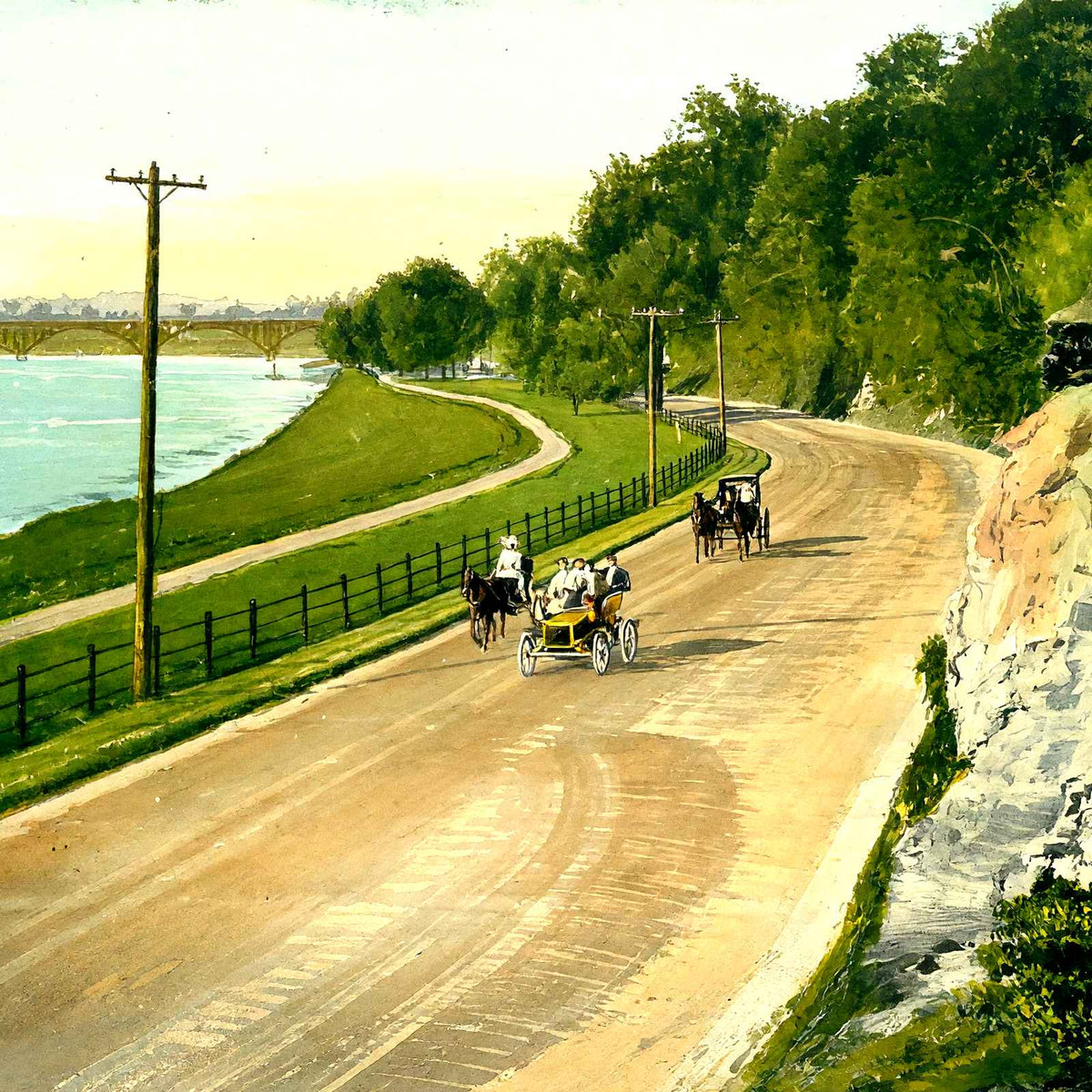 River Drive Fairmount Park, Philadelphia PA art print