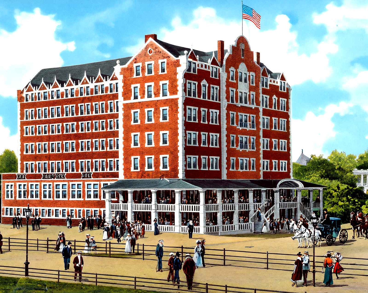 Hotel Strand, Atlantic City, NJ in 1901 vintage print