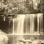 Falls at Cascade Park, New Castle PA 1905 vintage photo print