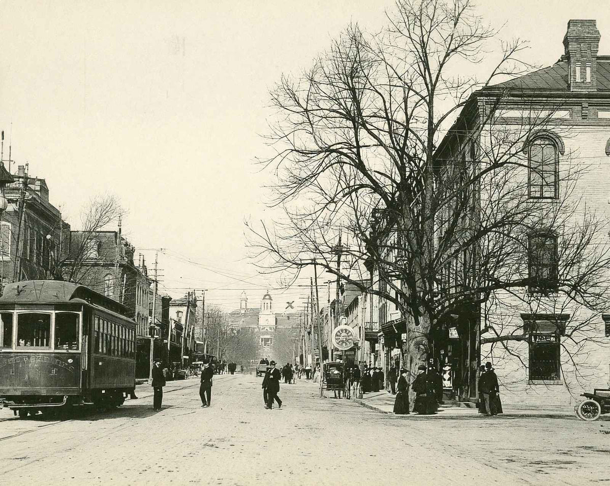 First National Bank, Bloomsburg, PA 1905 vintage print