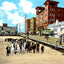 On the Sands, Atlantic City, NJ in 1901 vintage print