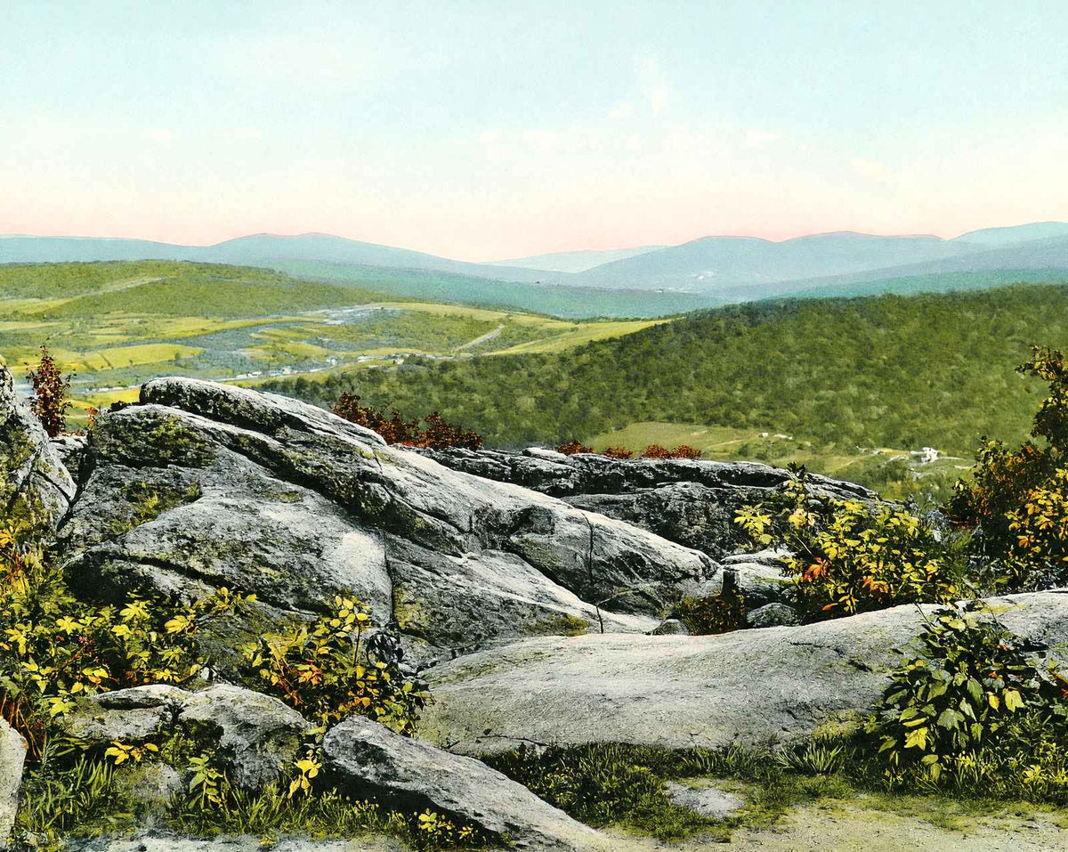 Ragged Edge Near Pen Mar, PA in 1908 vintage print