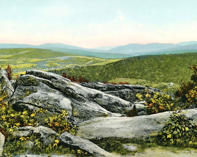 Ragged Edge Near Pen Mar, PA in 1908 vintage print