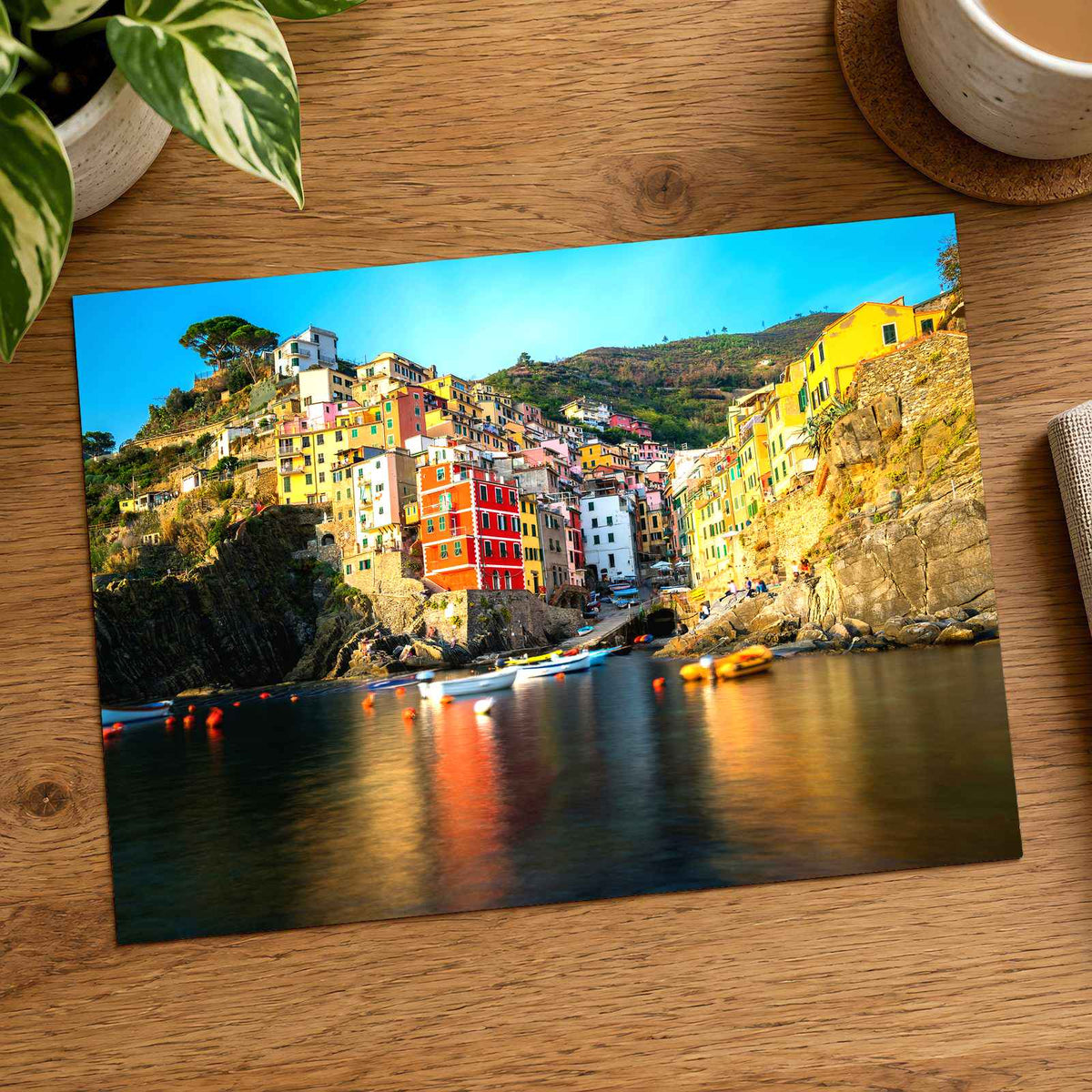 Harbor in Riomaggiore, Italy Photo Print Wall Decor