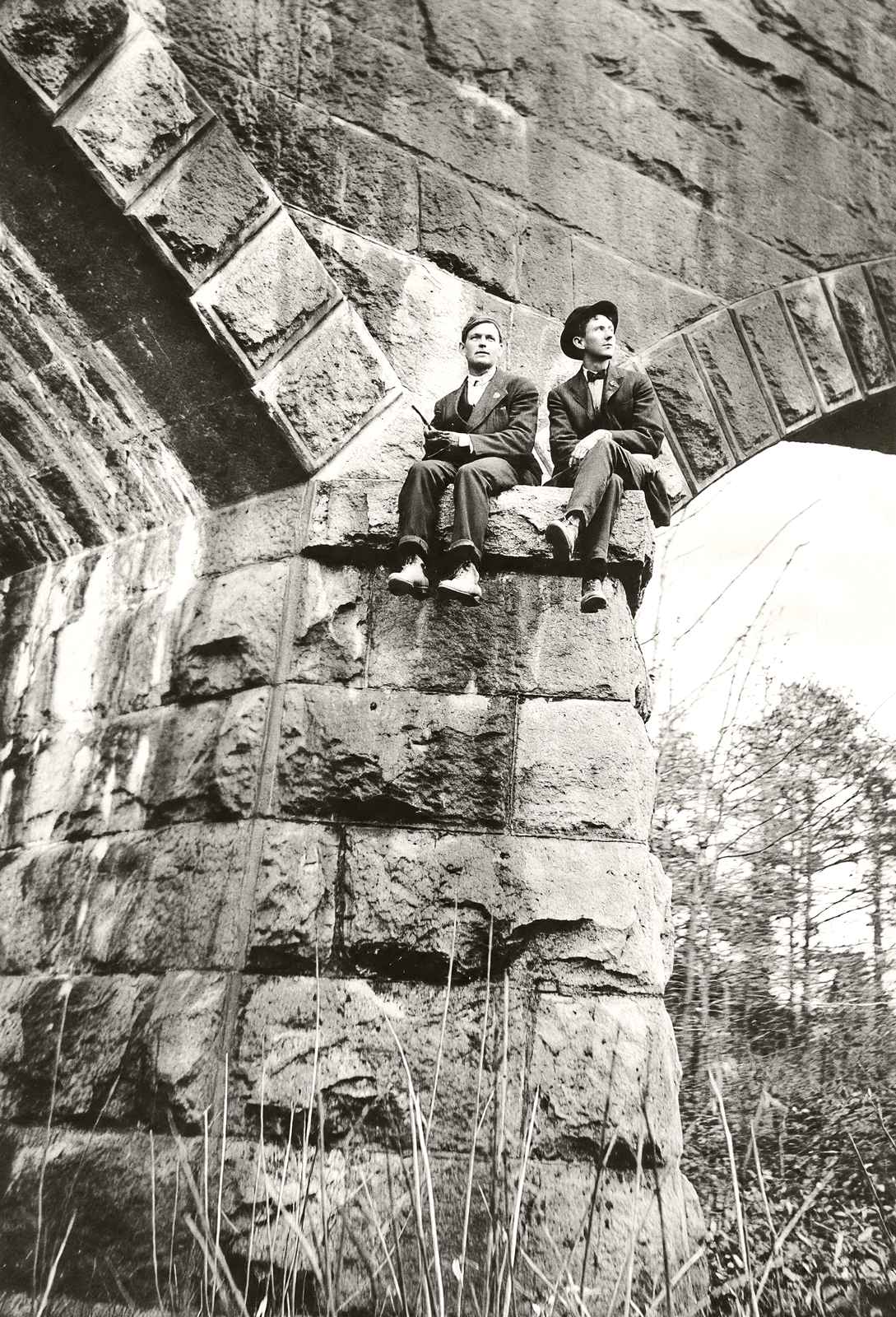 Rock Bridge on W.N.C.R.R., Salisbury, NC 1905 vintage print