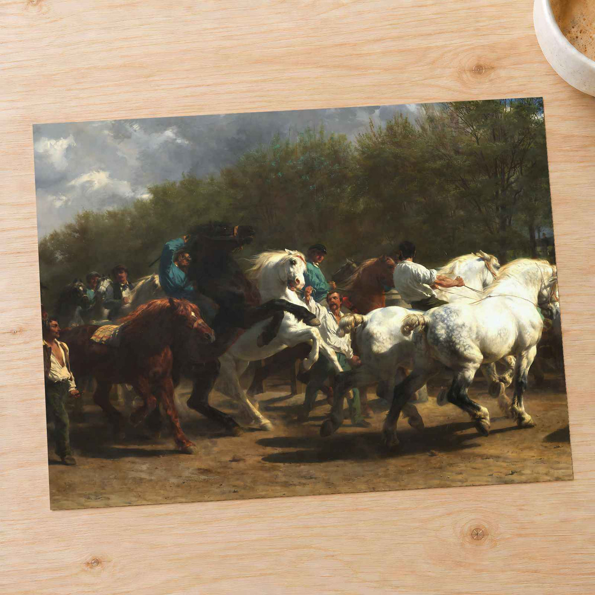The Horse Fair art print by Rosa Bonheur (1852)