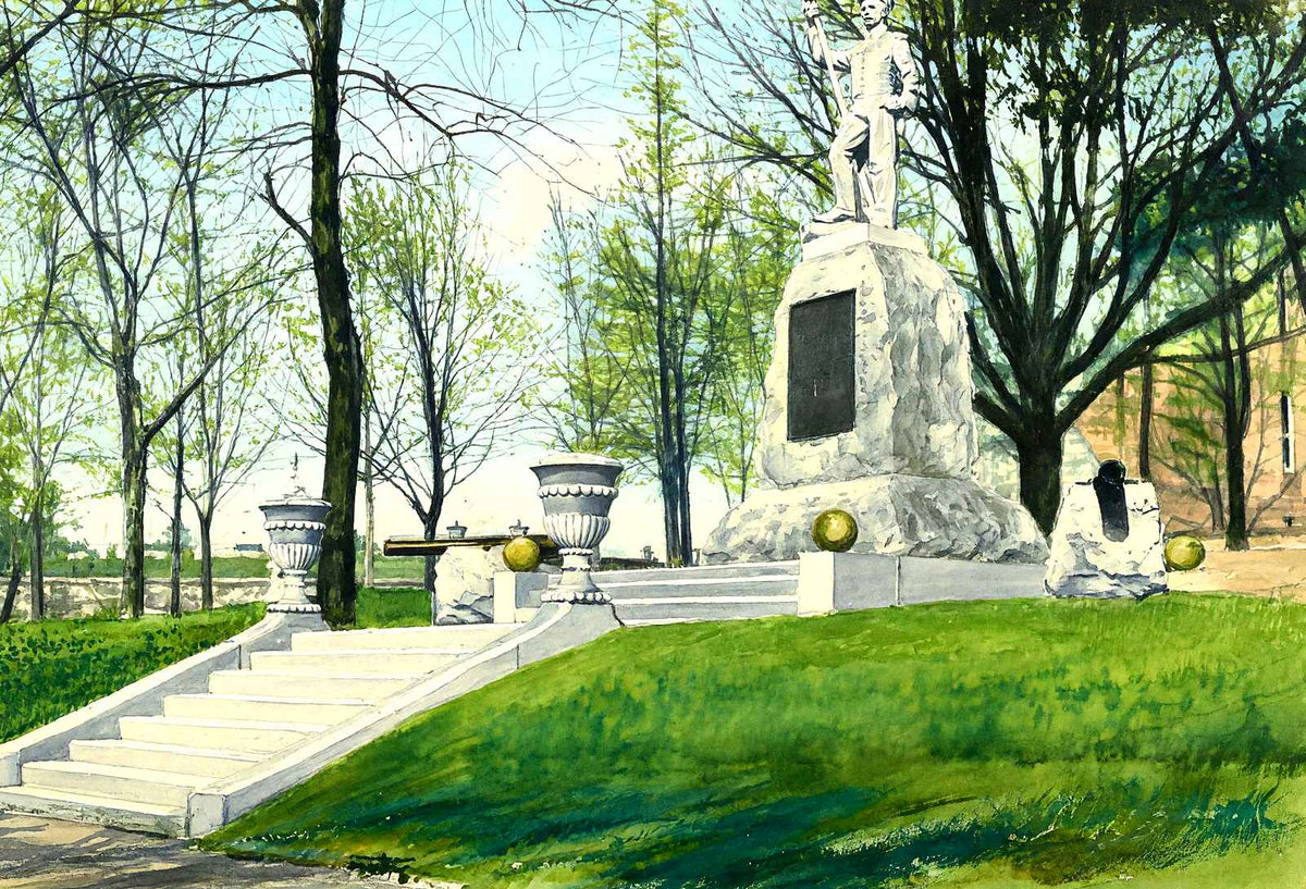 First Defender Monument, Reading PA in 1907 art print