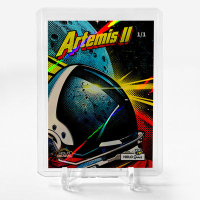 1/1 Artemis II Card Pop Art 2026 GleeBeeCo Holo Beams