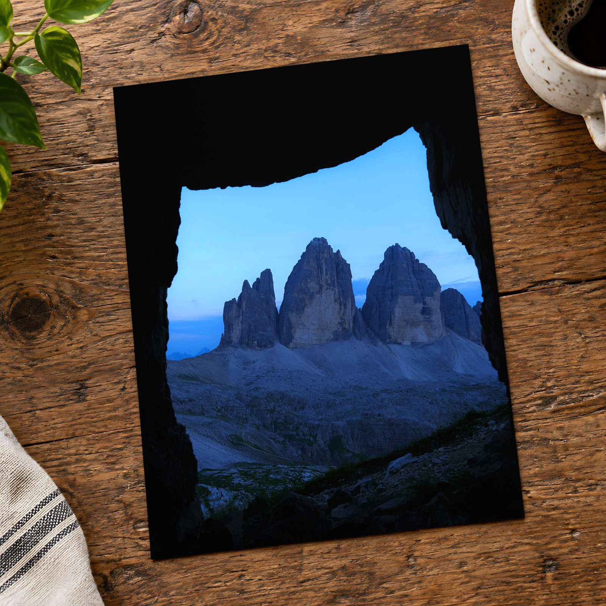 Dolomites from Cave by Daniel Mirlea Photo Print Wall Decor