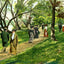 Path by the Lake, Lakewood, NJ in 1905 painting