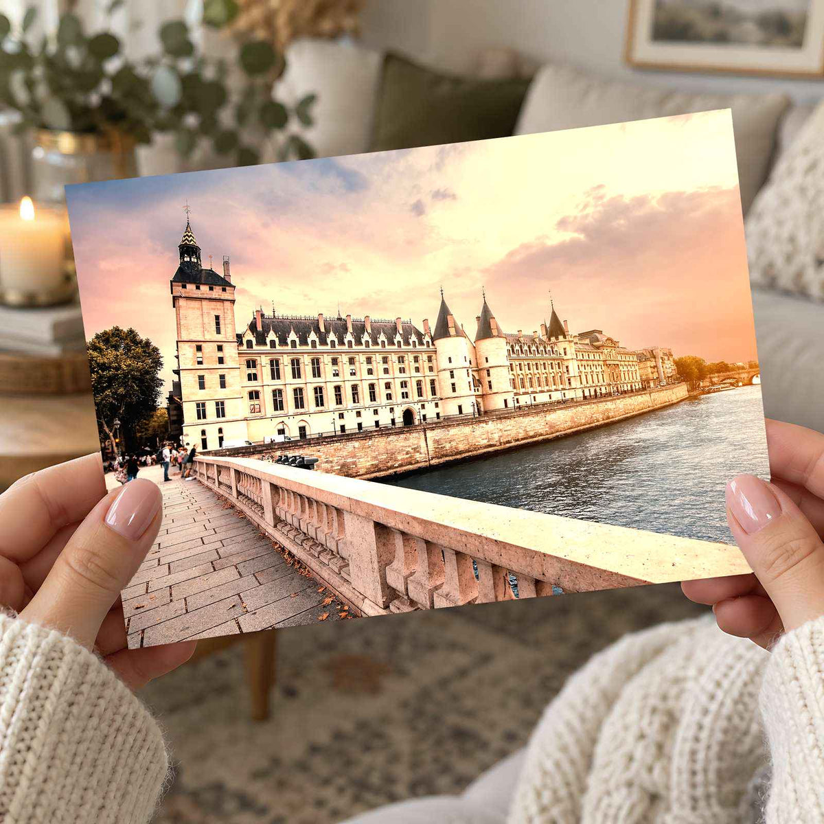 Conciergerie, River Seine in Paris Photo Print Wall Decor