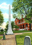 John Sevier Monument, Knoxville, TN in 1908 vintage print
