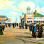 Steel Pier & Boardwalk, Atlantic City, NJ painting