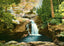 Falls at Nay Aug Park, Scranton, PA in 1907 vintage print