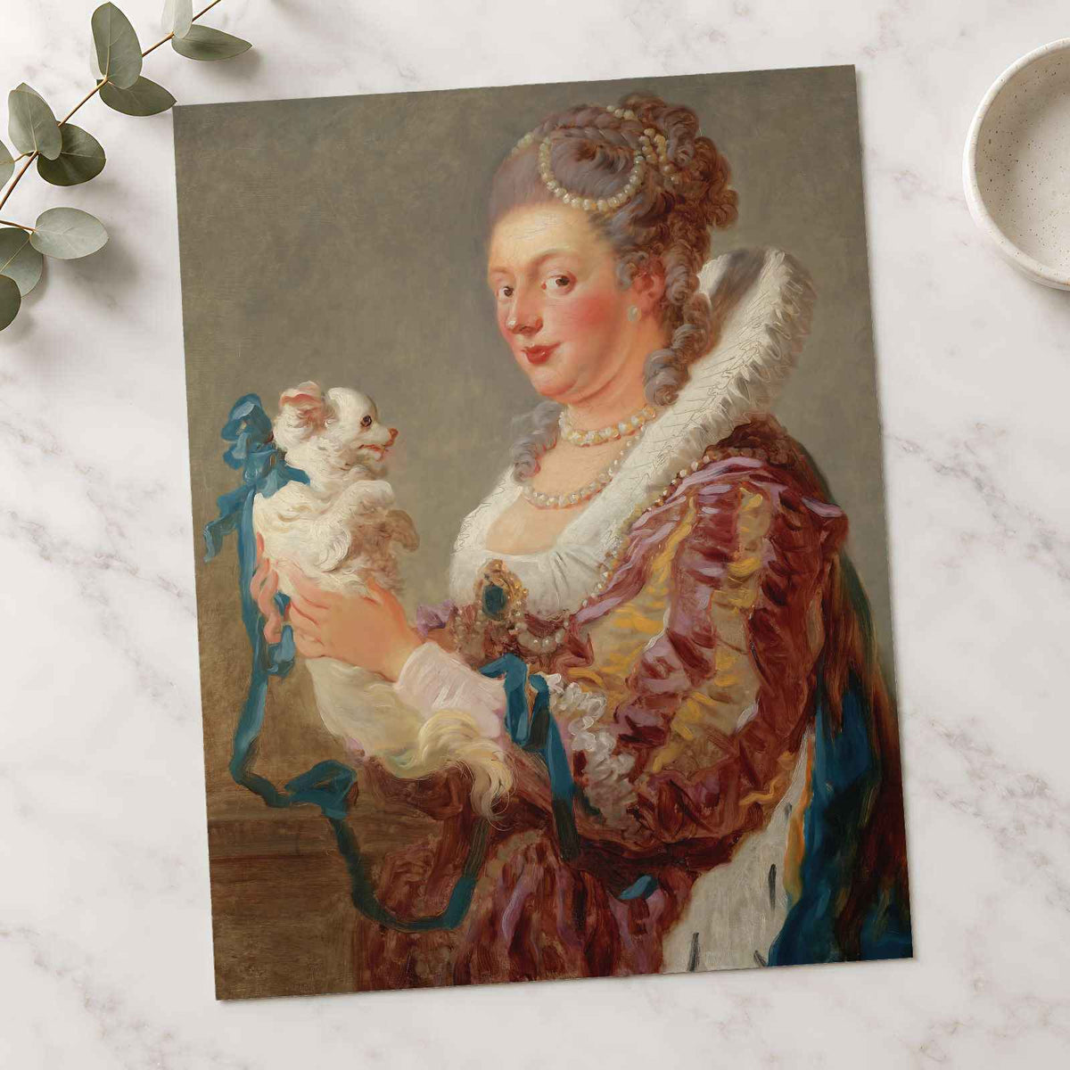 Marie Emilie Coignet de Courson art print by Jean Honoré Fragonard (1764)
