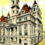 Post Office, Pittsburgh PA in 1906 art print