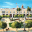 The Palace, Havana, Cuba in 1913 vintage print