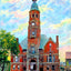 City Hall, Charlotte, NC in 1906 art print