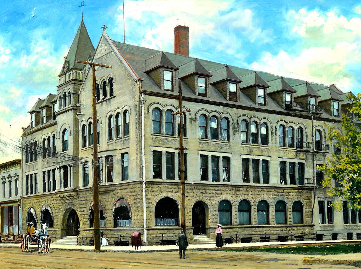 Foeste Hotel, Sheboygan, WI in 1907 art print