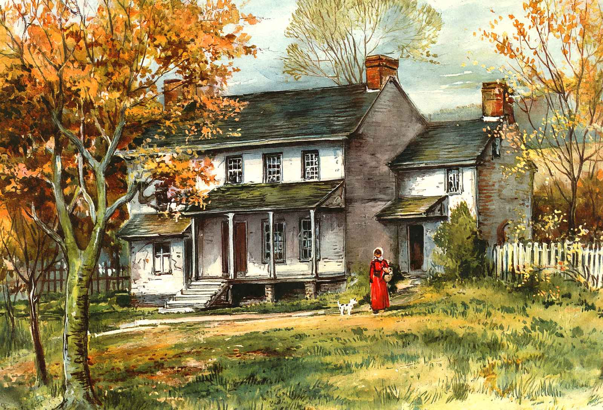Headquarters of Brig Lee & Stirling HQ (1907) vintage print