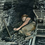 Mining at the Face in 1908 vintage print